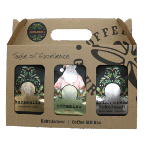 Kahvimakujen lahjapakkaus 3x200g joulumakuja