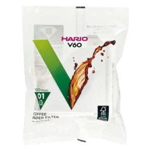 Hario paperisuodattimet V60-1, 100 kpl